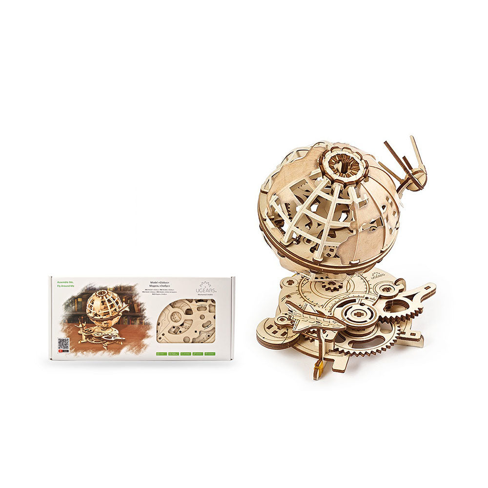 Made in Ukraine UGears 3D Puzzle DIY Model Kit Globe With Removable Modules