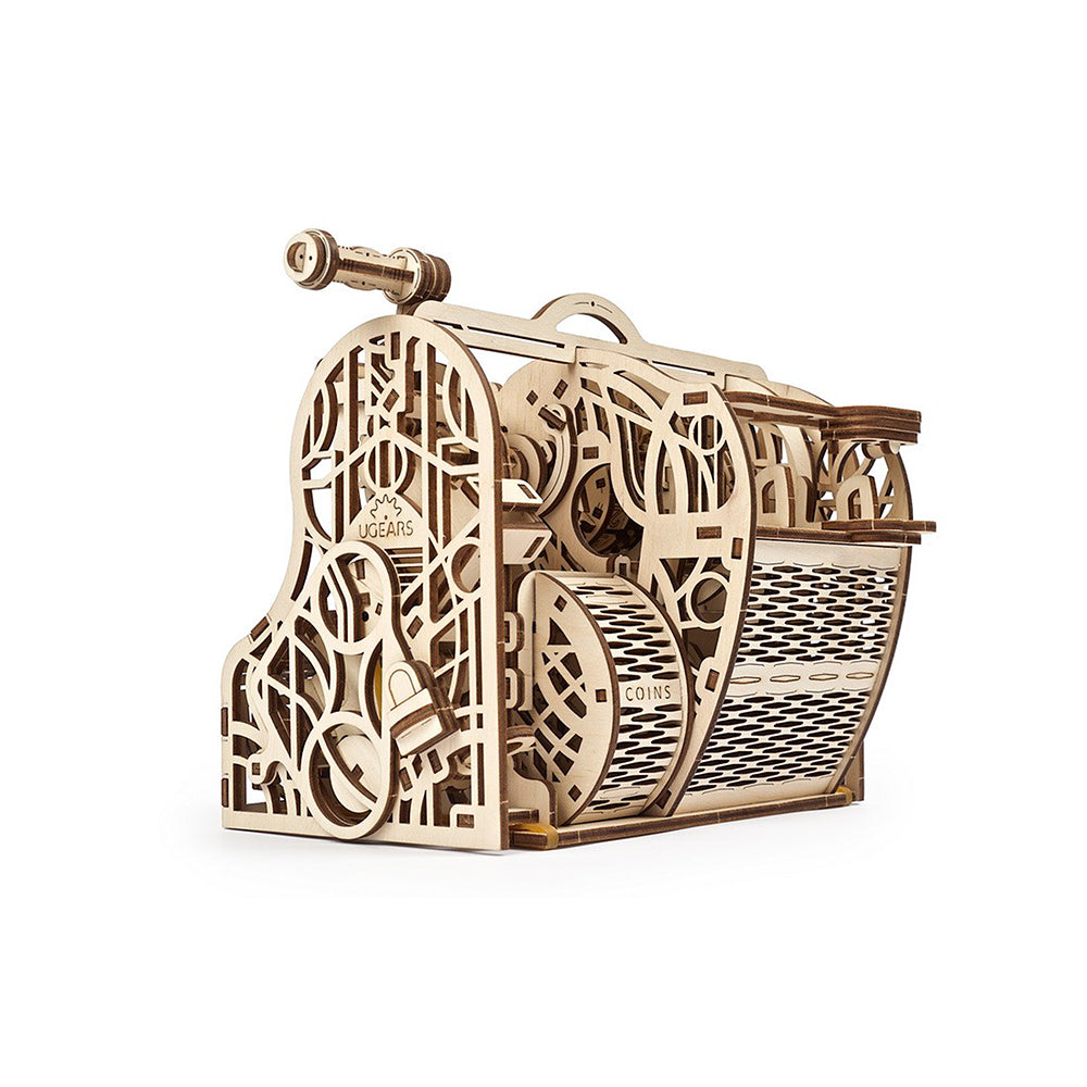 Made in Ukraine UGears 70136 Cash Register Wooden Mechanical 3D Puzzle Kit