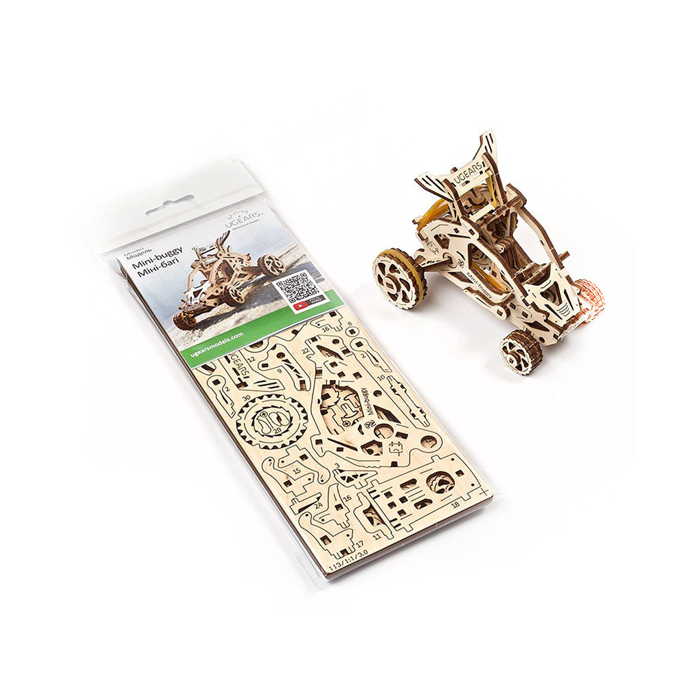 Made in Ukraine UGears Wooden 3D Puzzle Open Style Body Mini Buggy Model Kit