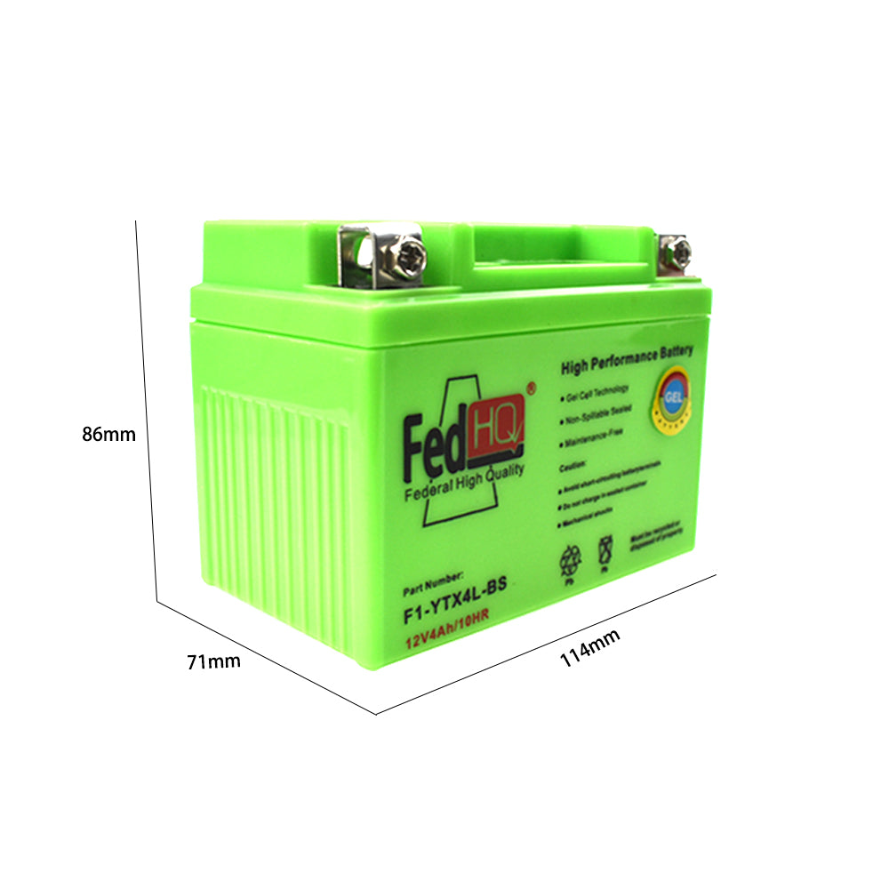 YTX4L-BS Motorcyle GEL Battery For Honda CRF110F CRF125F KTM Suzuki Husqvarna