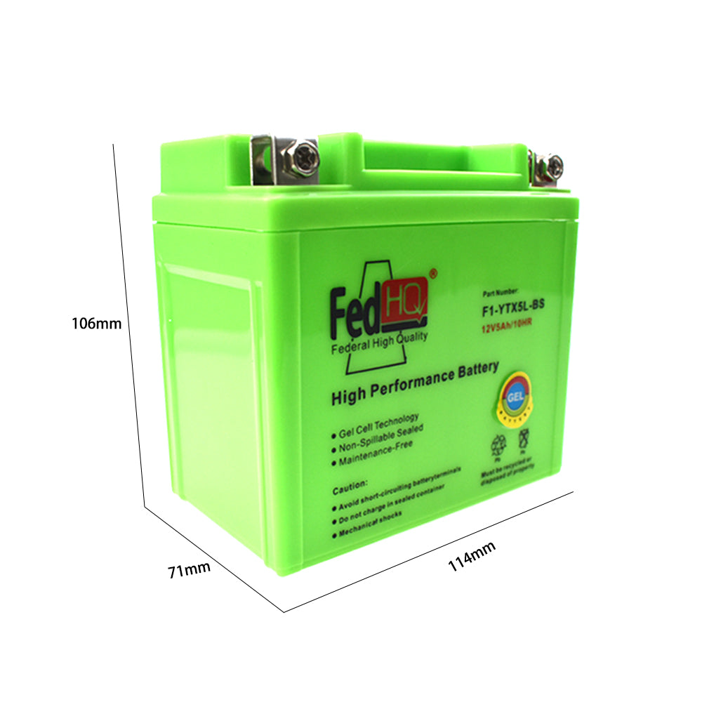 YTX5L-BS Motorcyle GEL Battery For KTM EXC 250 400 450 530 Husqvarna Yamaha