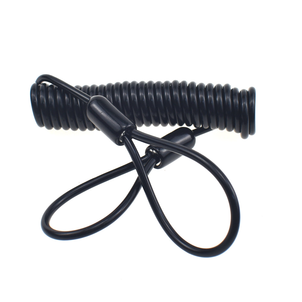 1.5m Long Motorcycle Disc Lock Black Warning Reminder Cable Security Scooter