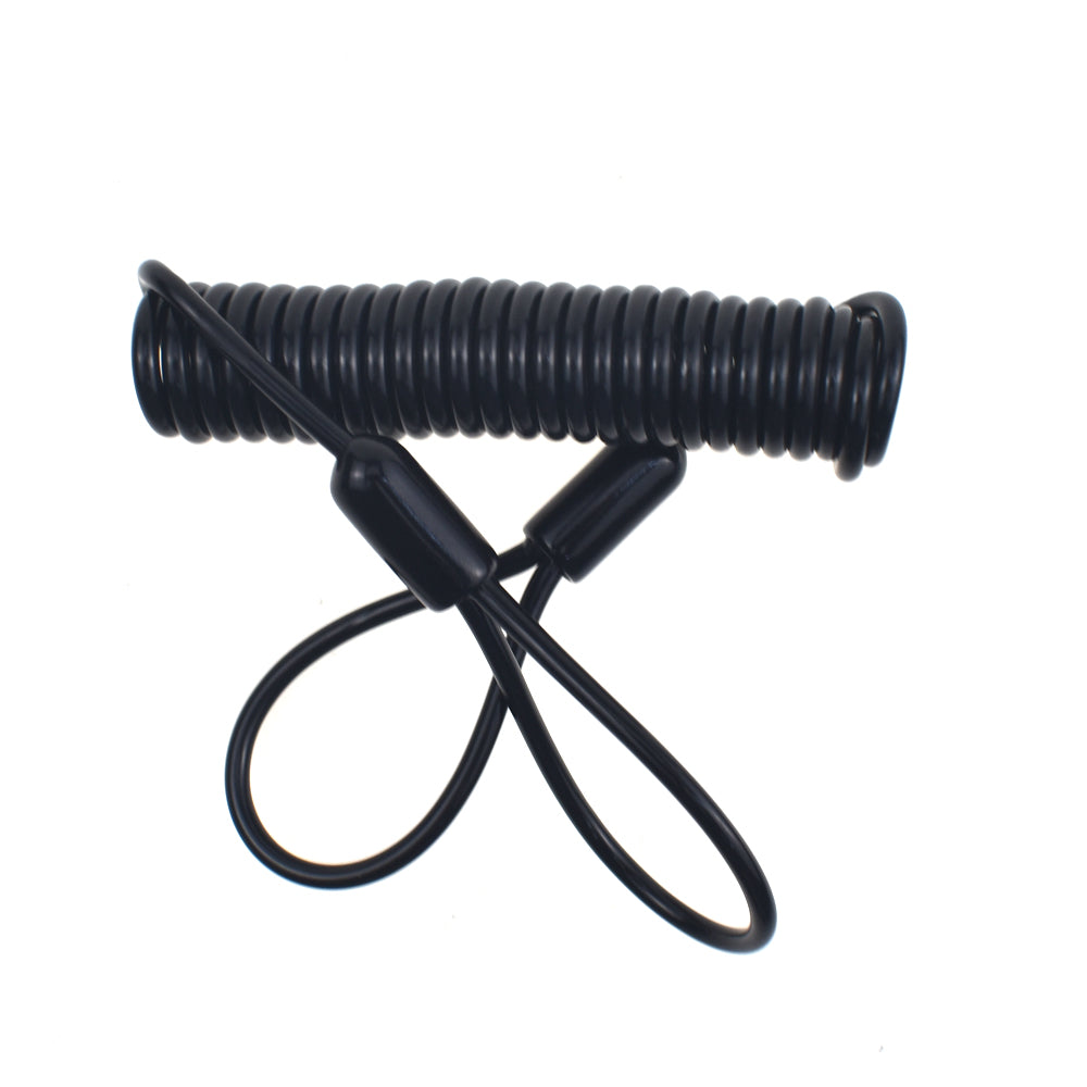 1.5m Long Motorcycle Disc Lock Black Warning Reminder Cable Security Scooter