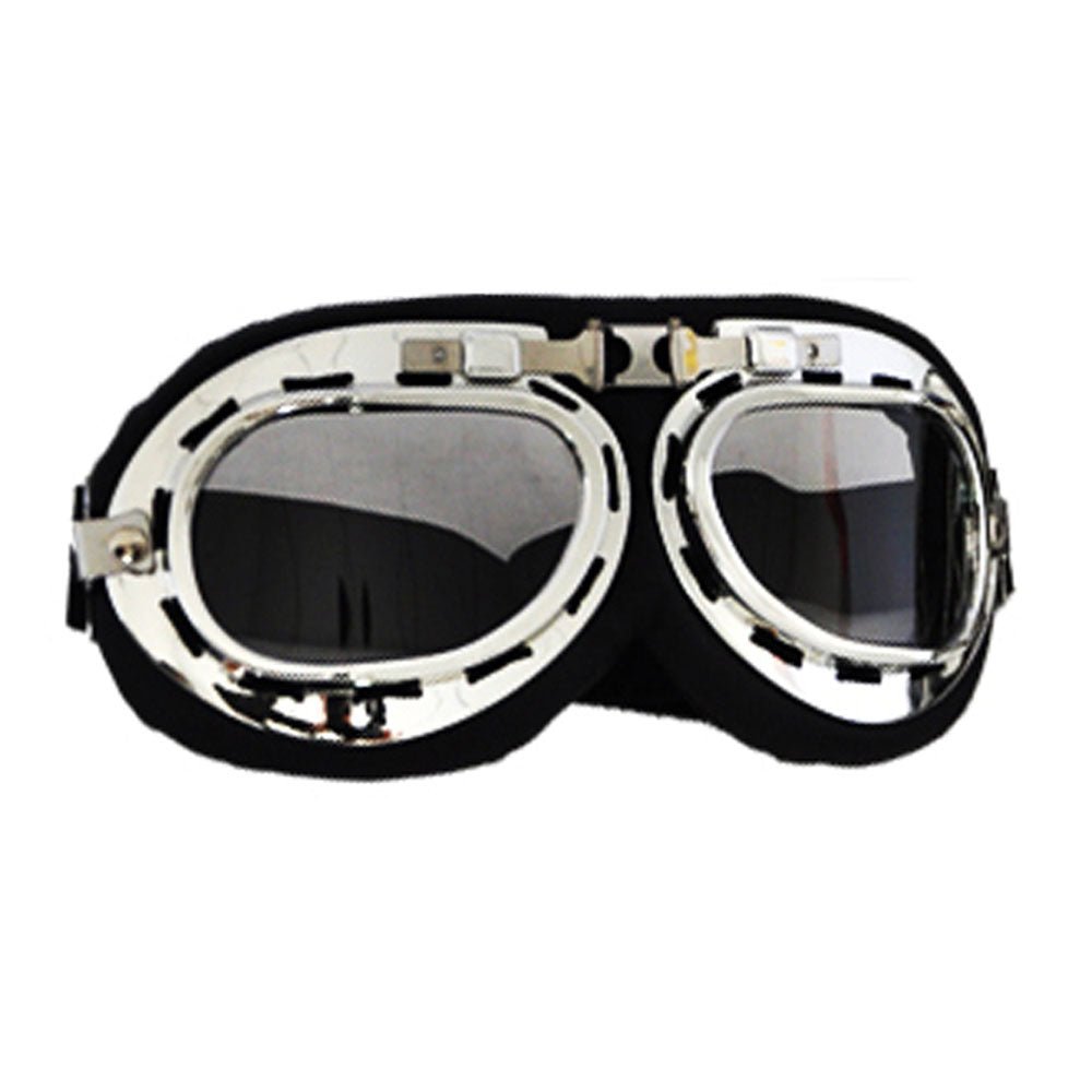 New Anti-UV Safety Motorcycle Scooter Pilot Goggles Helmet Glasses Coffe Lens