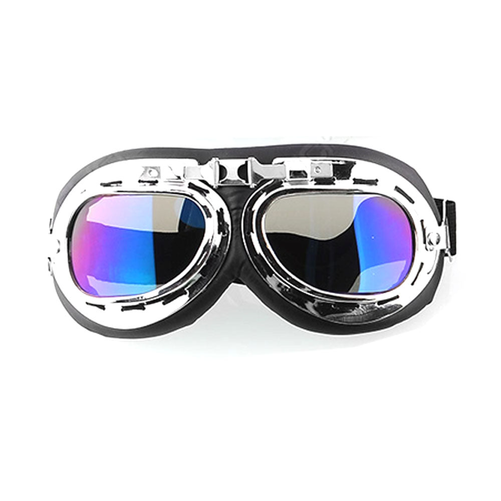 New Anti-UV Safety Motorcycle Scooter Pilot Goggles Helmet Glasses Variable Lens