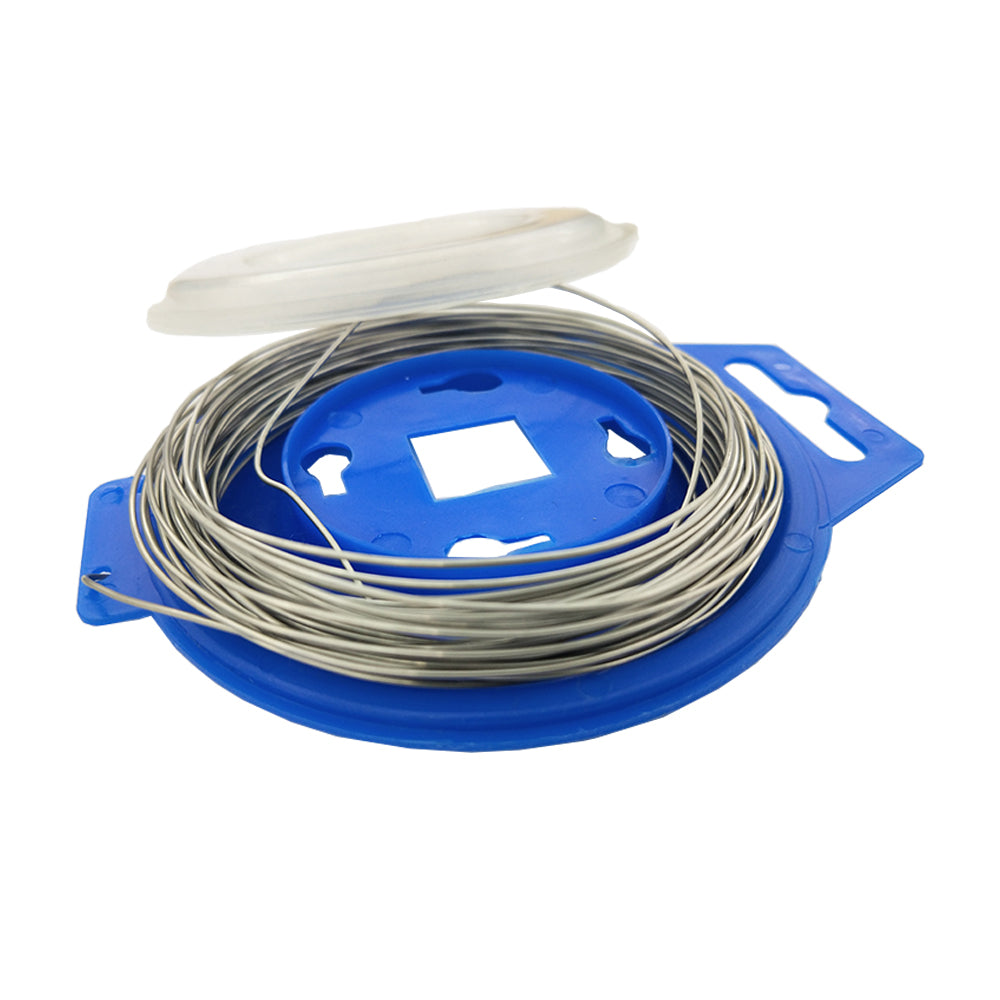 Stainless Steel Wire Safety Lock Locking Tie Roll Spool 0.8mmX25'(7.6m)Long