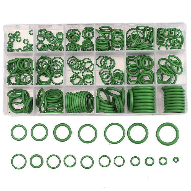 18 Sizes 270 Pcs Set Car Air Conditioning Refrigerant A/C Trim Repair O-Ring Seal