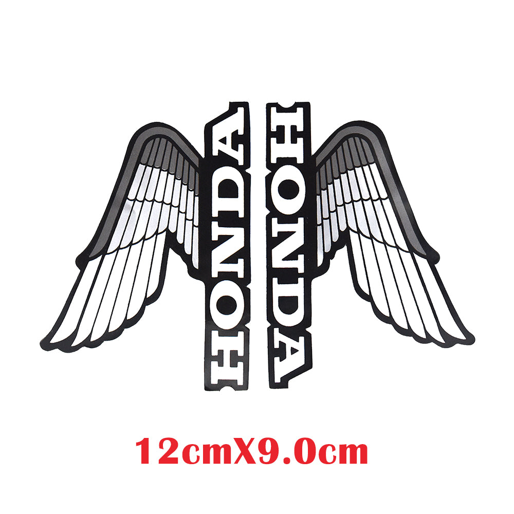 For Honda Wings Fuel Petrol Tank Sticker Decals Motorcycle Bike Truck Car Grey