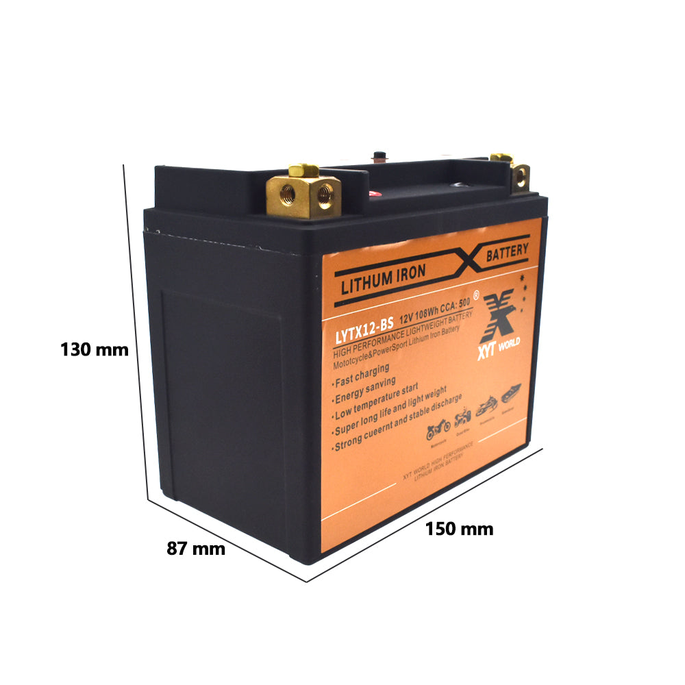 LYTX12-BS Motorcyle Lithium Battery For Kawasaki ZX 600 750 900 Suzuki Triumph