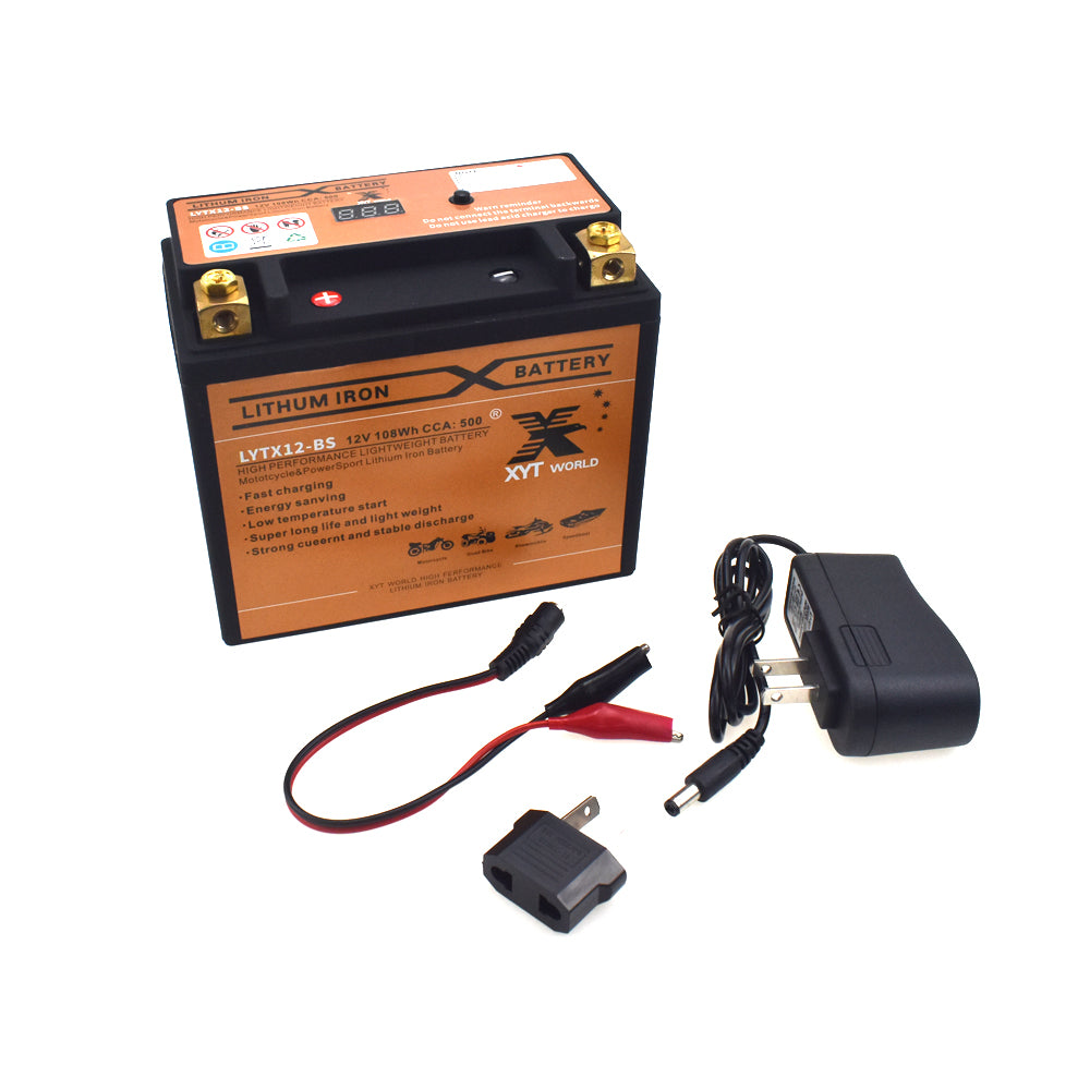 LYTX12-BS Motorcyle Lithium Battery For Kawasaki ZX 600 750 900 Suzuki Triumph