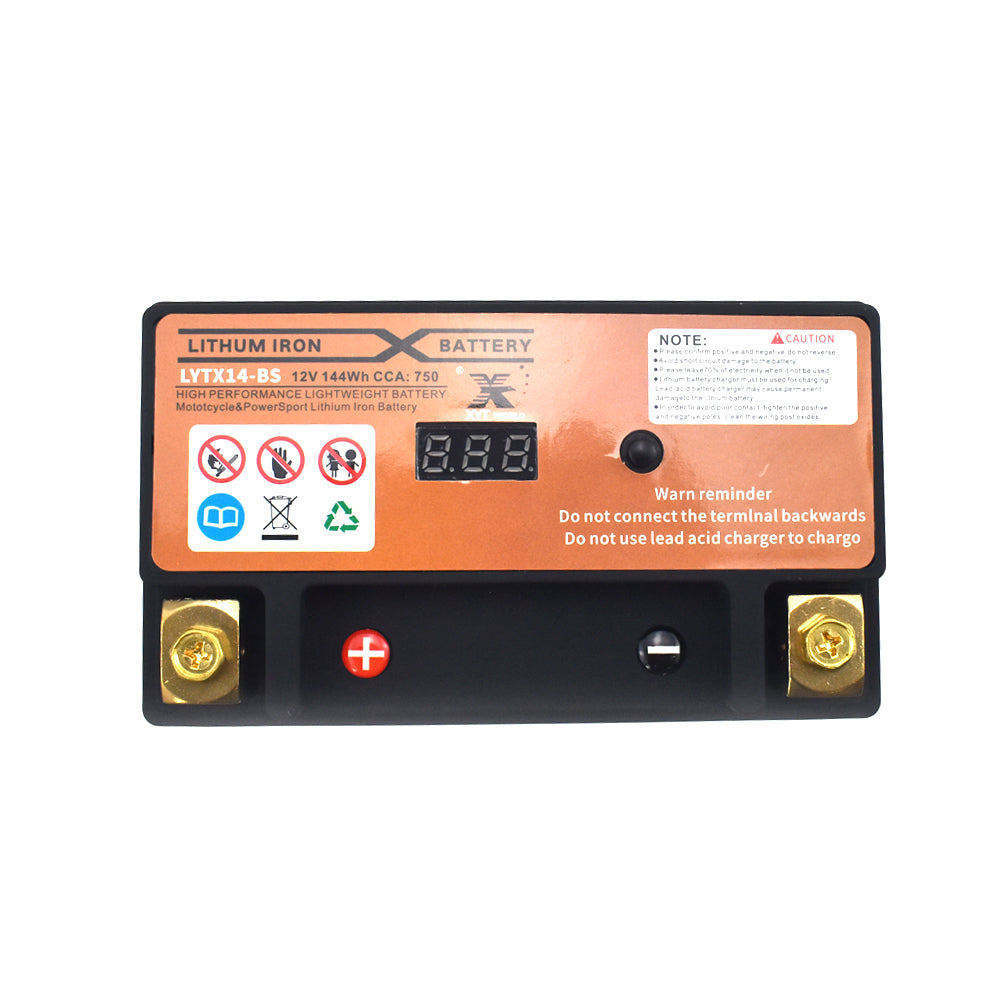 LYTX14-BS Motorcyle Lithium Battery For Triumph Tiger 900 955 1050 Kawasaki etc.