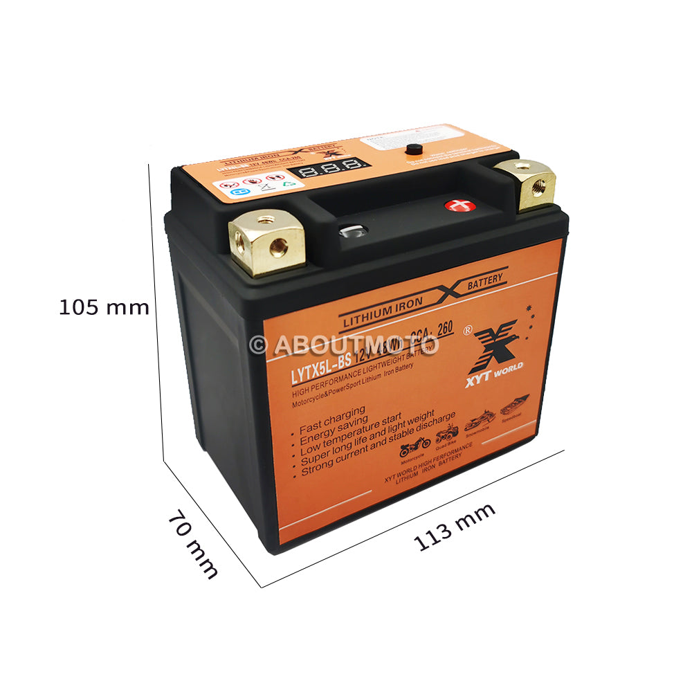 LYTX5L-BS Motorcyle Lithium Battery For Husqvarna FE 250 350 450 501 KTM Yamaha