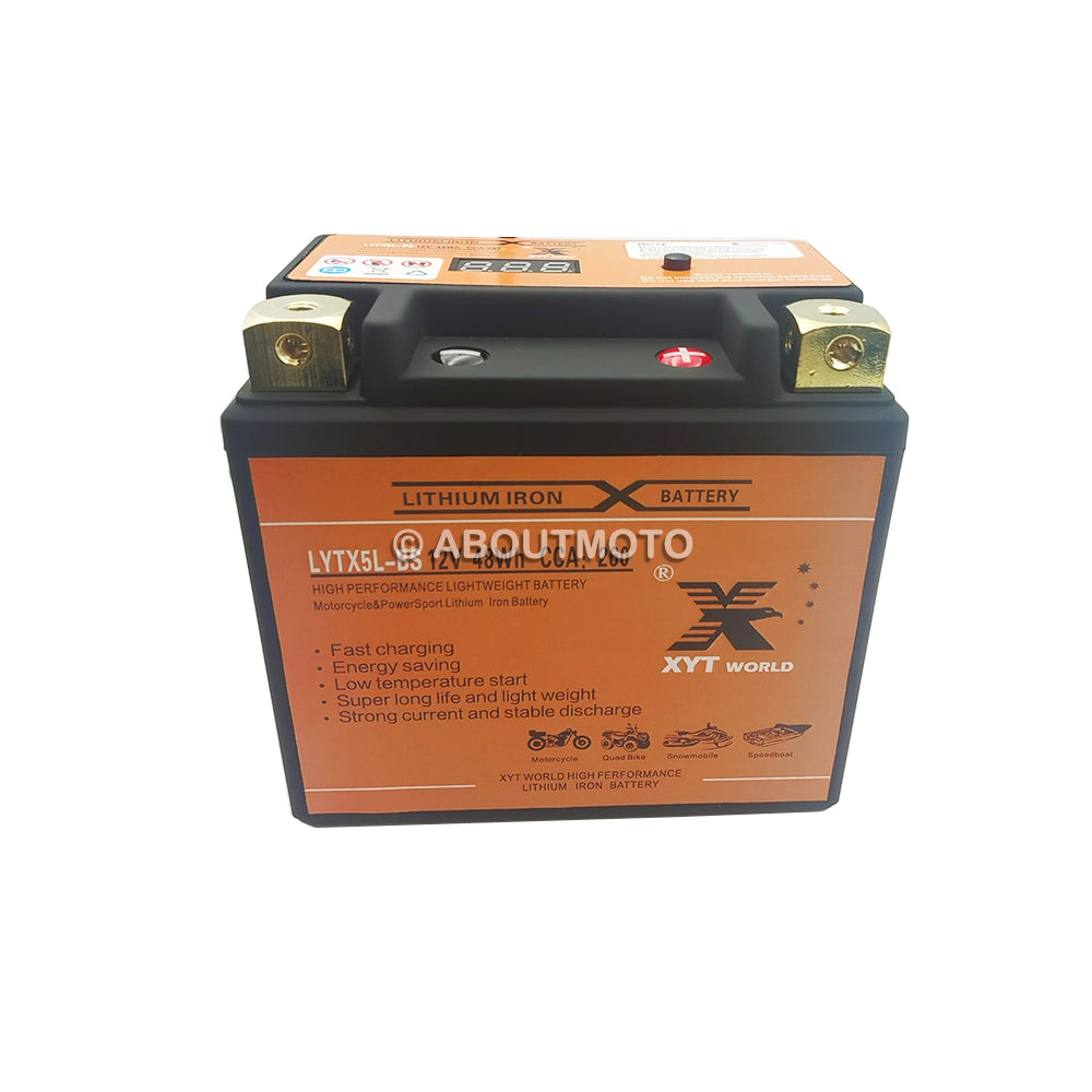LYTX5L-BS Motorcyle Lithium Battery For Husqvarna FE 250 350 450 501 KTM Yamaha