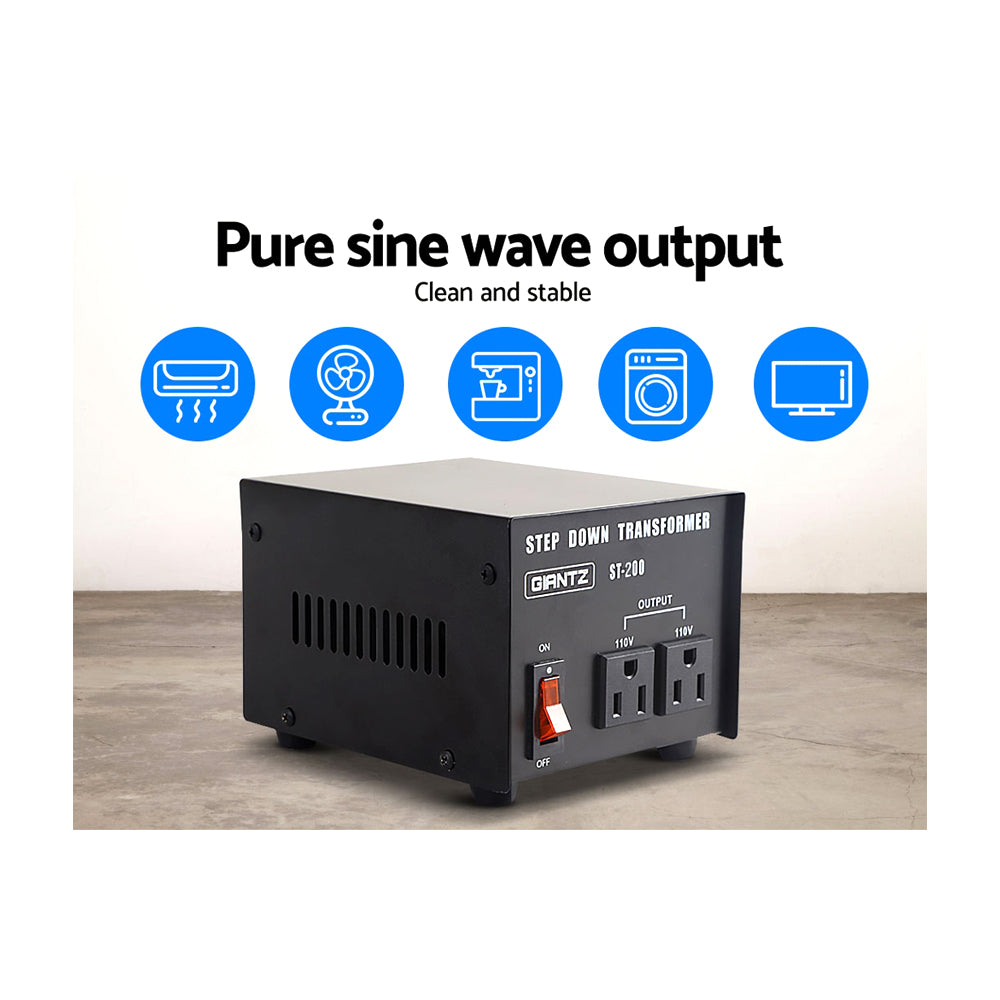 Giantz 200 Watt Step Down Transformer