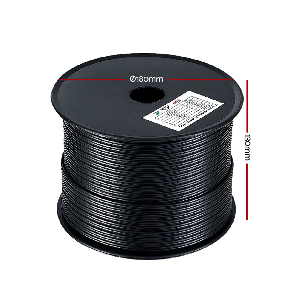 2.5MM Electrical Cable Twin Core Extension Wire 100M Car Solar Panel 450V