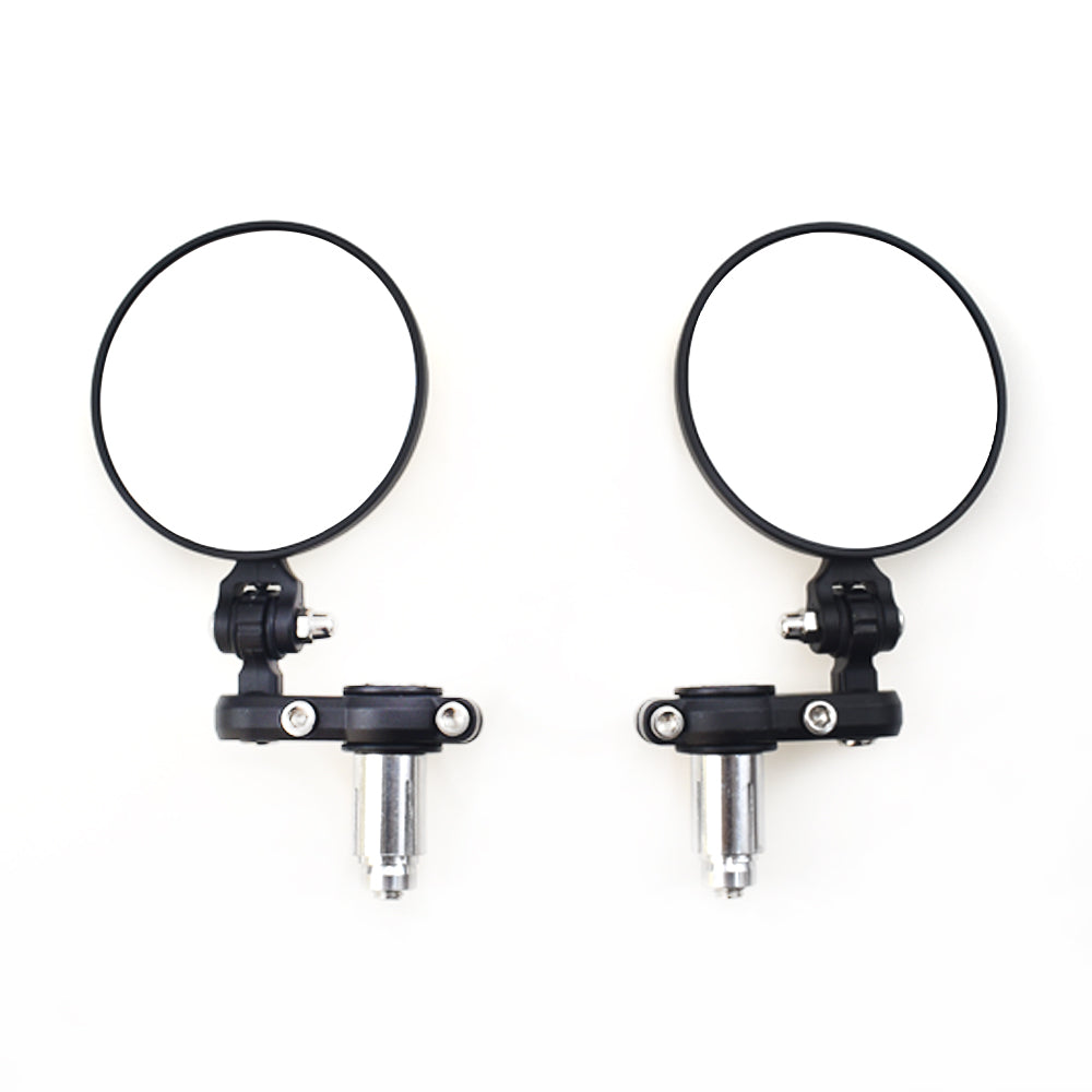 Motorcycle CNC Alloy Rear view Handle Bar End 7/8" 22mm Side Mirror Round