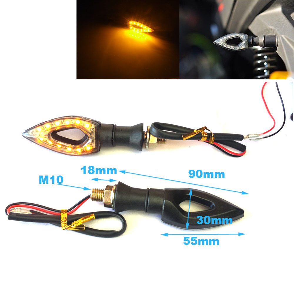 Universal Led Indicators Motorcycle Turn Signal Light MX Dirt Street Trail Bike