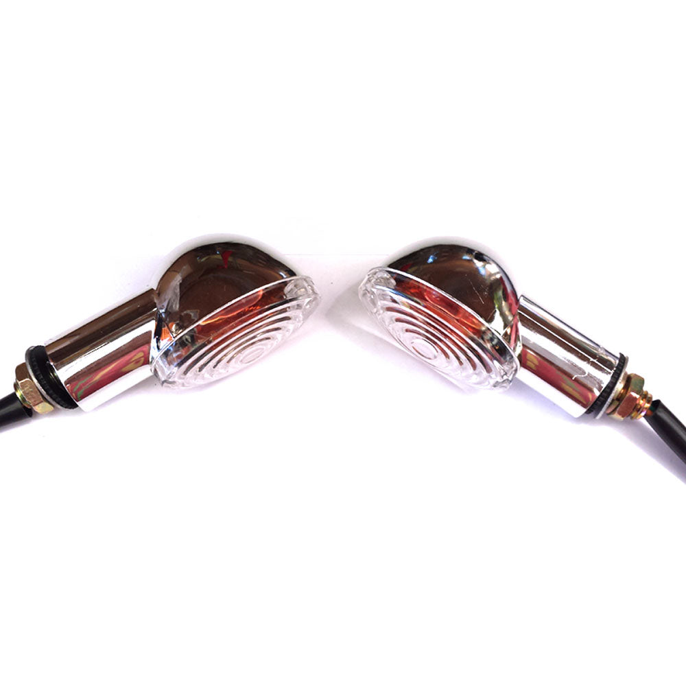 2pcs LED Indicators Turn Signal Light Harley Chopper Fit Honda Yamaha BMW