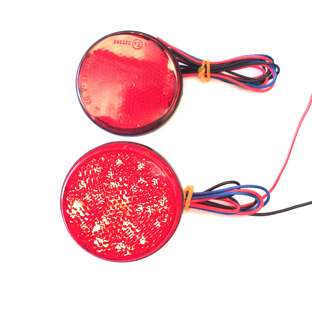 LED Brake Stop Light Side Fork Reflector Lamp Tail Truck Trailer ATV Motorcycle