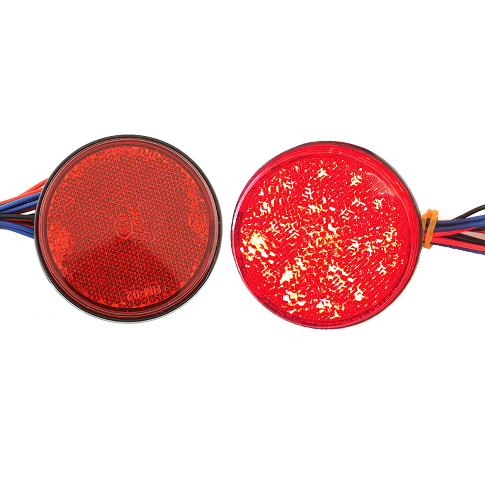 LED Brake Stop Light Side Fork Reflector Lamp Tail Truck Trailer ATV Motorcycle