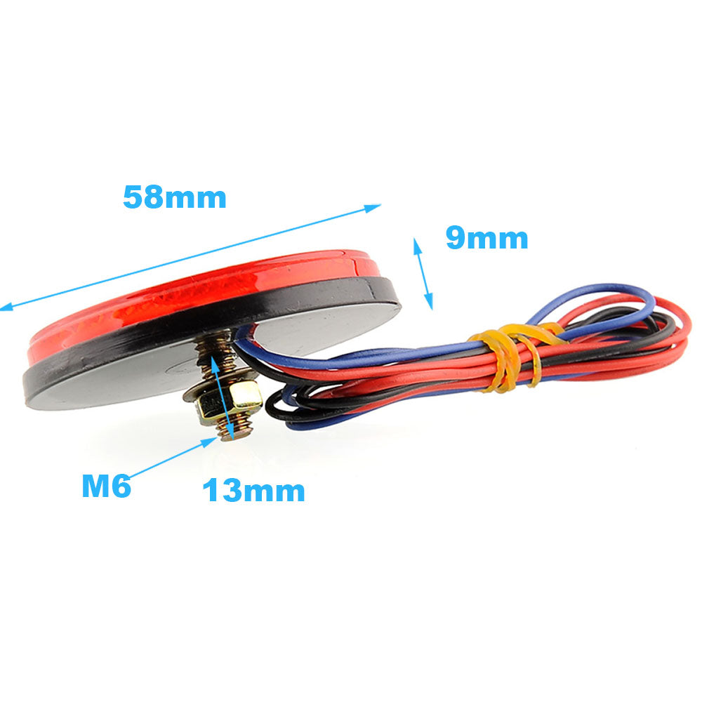 LED Brake Stop Light Side Fork Reflector Lamp Tail Truck Trailer ATV Motorcycle