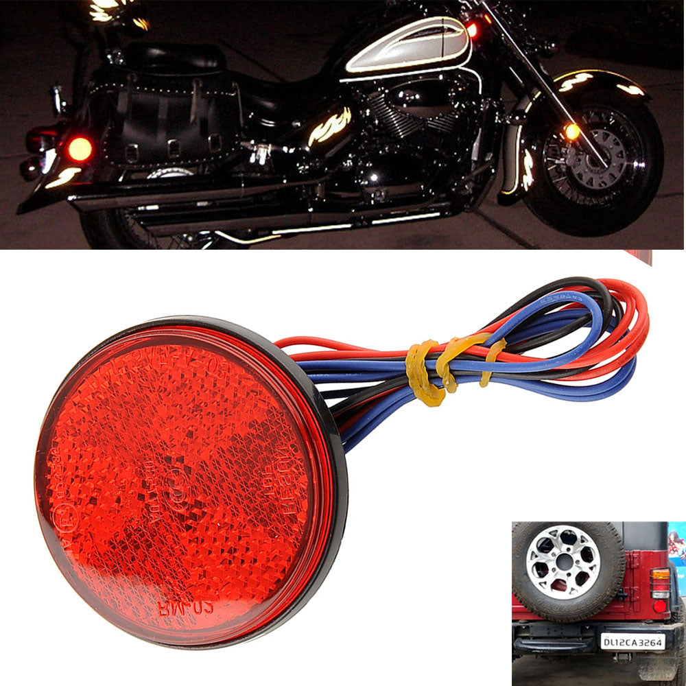 LED Brake Stop Light Side Fork Reflector Lamp Tail Truck Trailer ATV Motorcycle