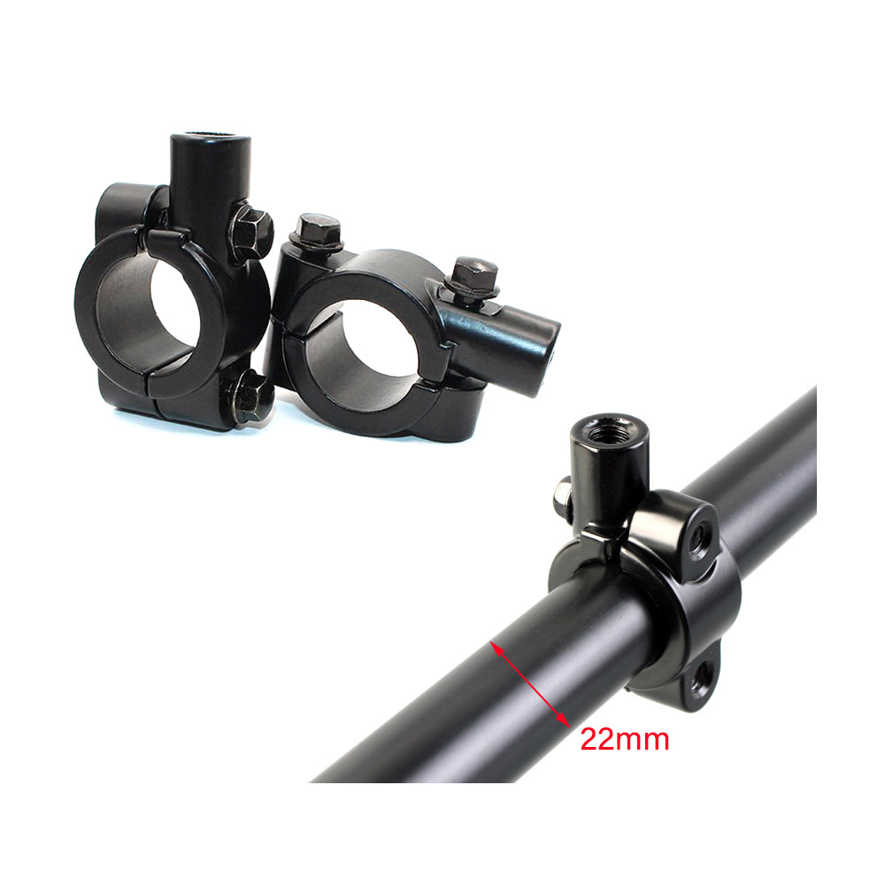 M10 Clockwise + Anti-clockwise 7/8" 22mm HandleBar Mirror Mount For Yamaha