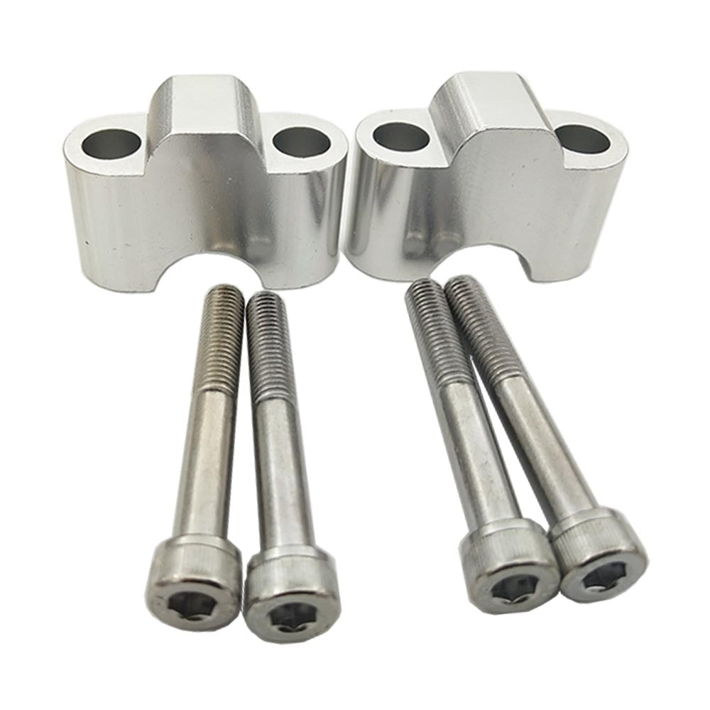 7/8" 22mm Handlebar Bar Mount Clamp Riser Risers For Motorcycle Dirt Bike MX ATV