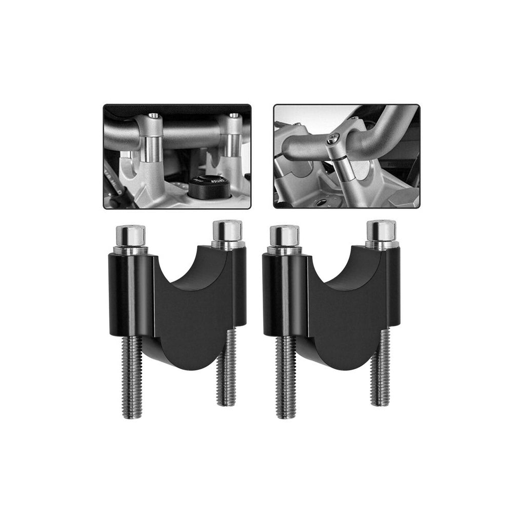 1 1/8" 28mm Universal Handlebar Mount Clamp Riser Motorcycle Dirt Bike Black Au