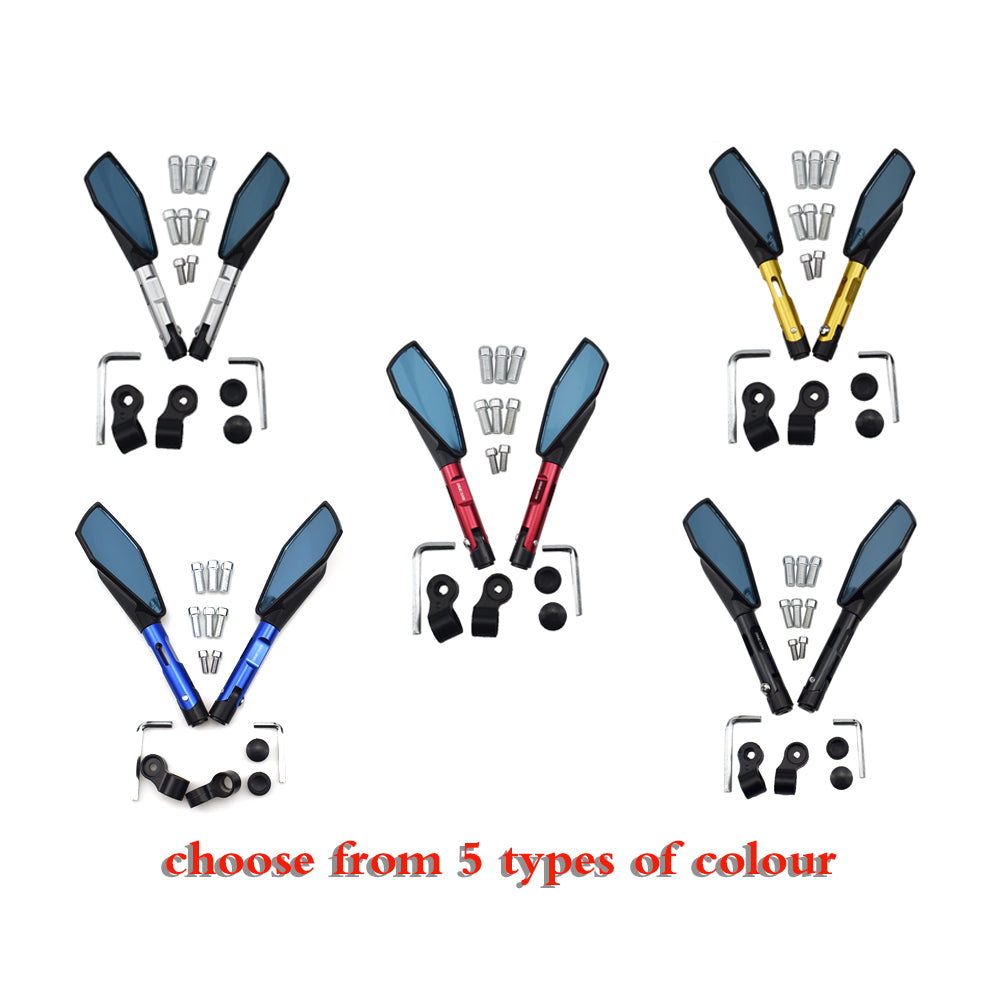 Universal CNC Motorcycle Motorbike Scooter Rear View Mirrors 8mm 10mm