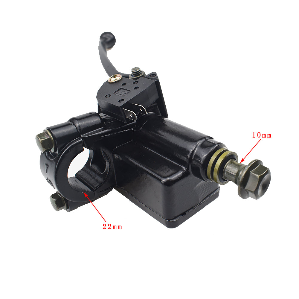 M10 22mm 7/8" Front Brake Master Cylinder Lever For Honda Yamaha Kawasaki KTM Models