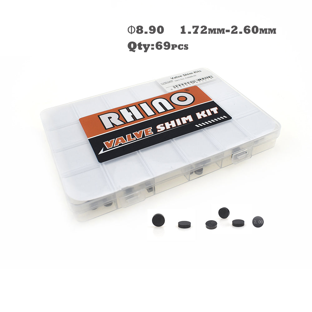 Rhino 69Pcs 8.9mm Valve Shim Kit Fit KTM 250 XC-F 500 EXC Husqvarna FE450 TC250 GAS GAS MC250F etc.