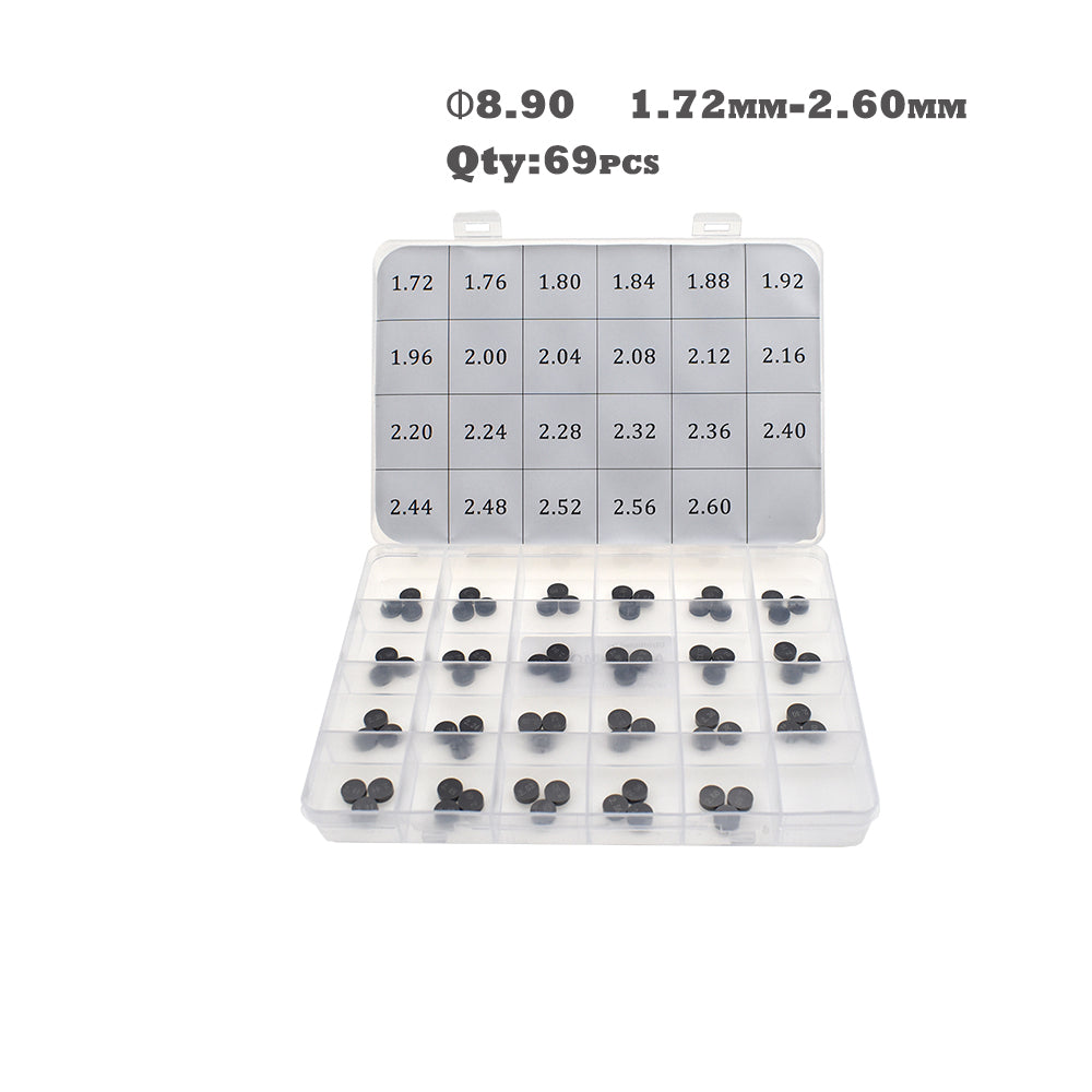 Rhino 69Pcs 8.9mm Valve Shim Kit Fit KTM 250 XC-F 500 EXC Husqvarna FE450 TC250 GAS GAS MC250F etc.