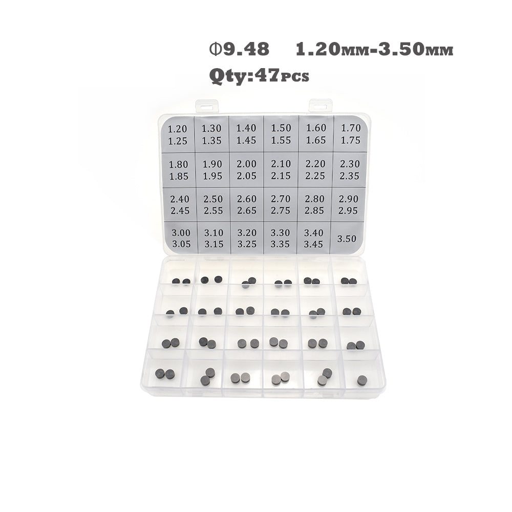 Rhino 47Pcs 9.48mm Valve Shim Kit Fit Yamaha YZ450FX Suzuki Kawasaki Husqvarna Honda etc.