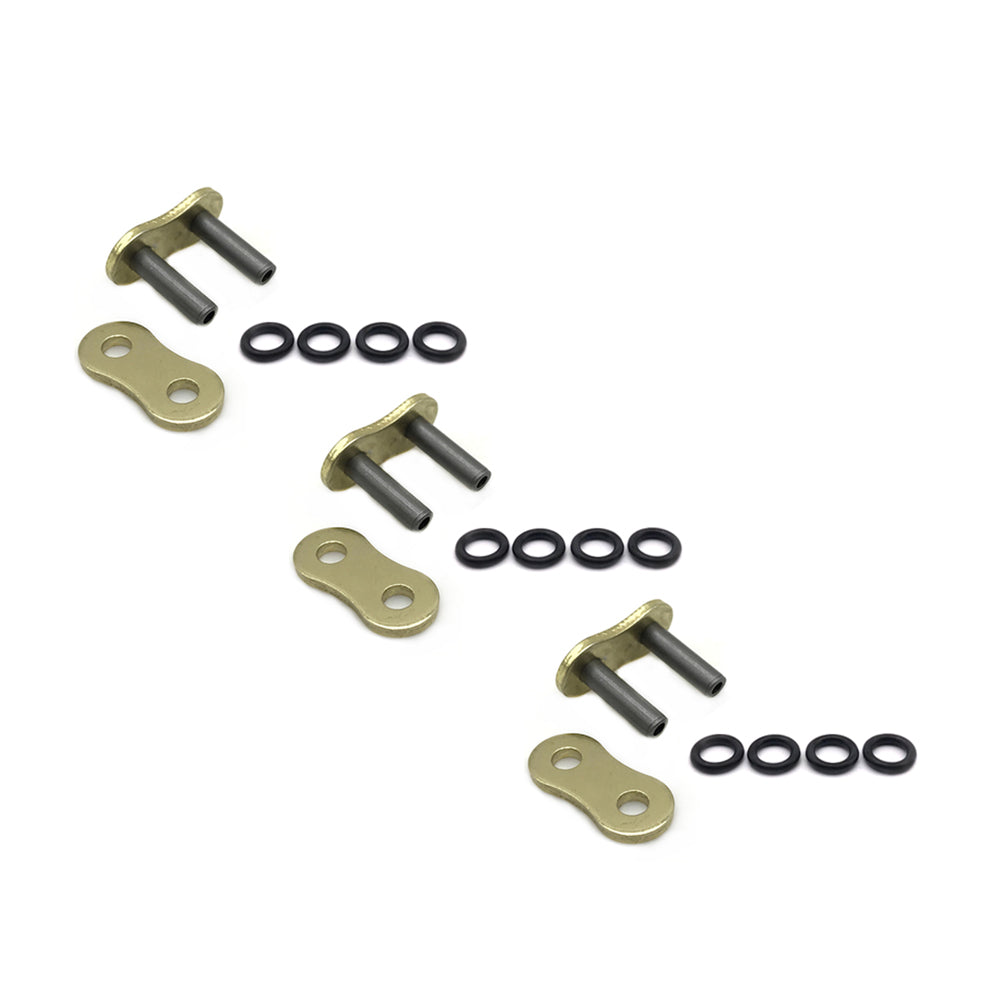 3Pcs Motorcycle JLR-525H-O Ring Master Joint Joining Link Rivet Type For #525 Chain