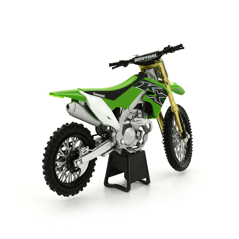 NewRay Licensed 1:12 Scale Kawasaki KX 450F 2019 Dirt Bike Diecast Model Green