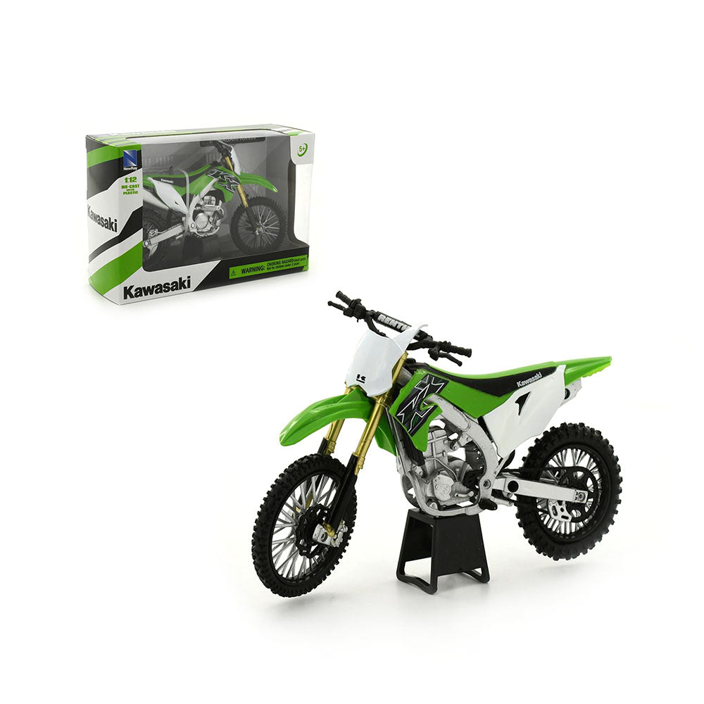 NewRay Licensed 1:12 Scale Kawasaki KX 450F 2019 Dirt Bike Diecast Model Green