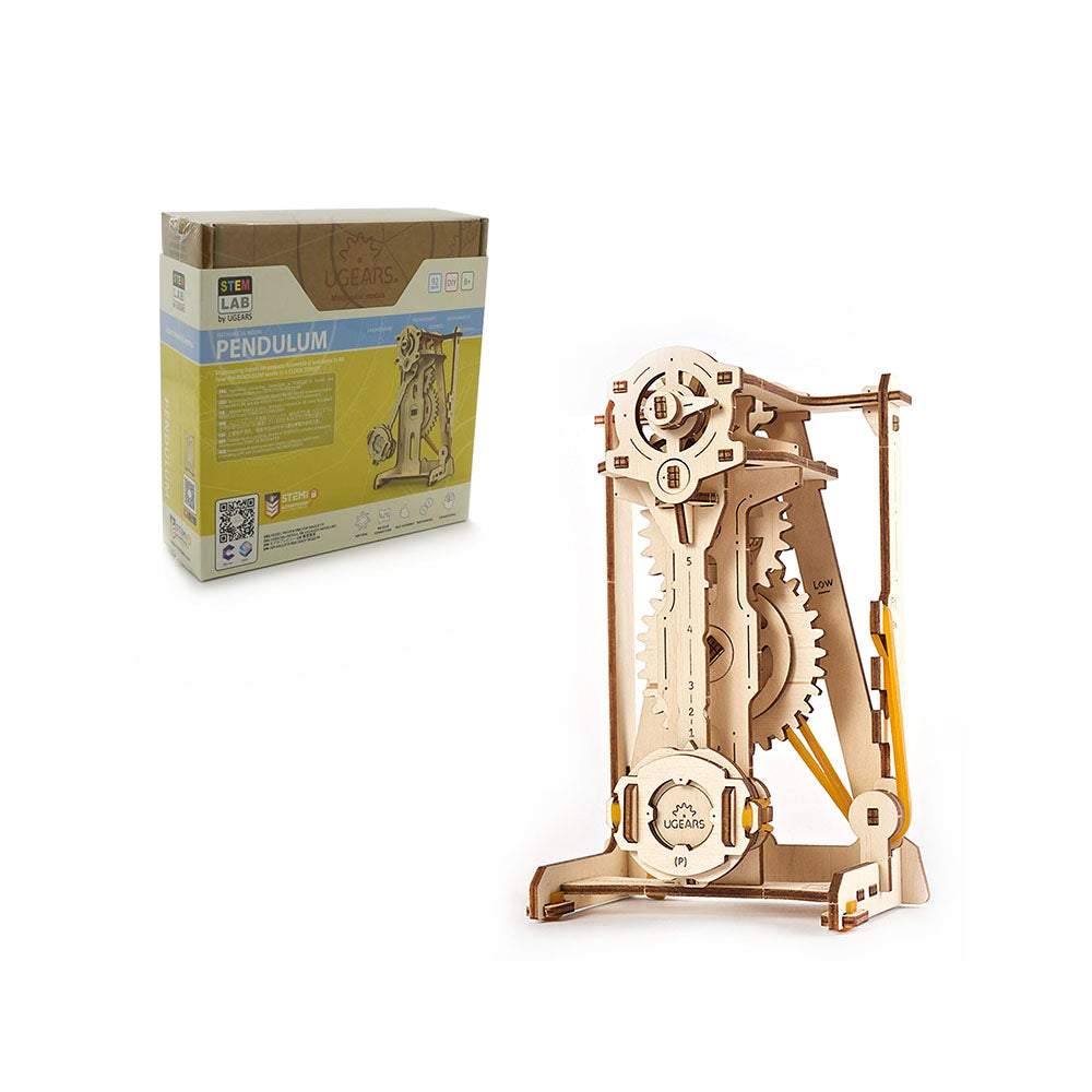 Made in Ukraine UGears 60133 Pendulum Wooden Mechanical 3D Puzzle Model Kit