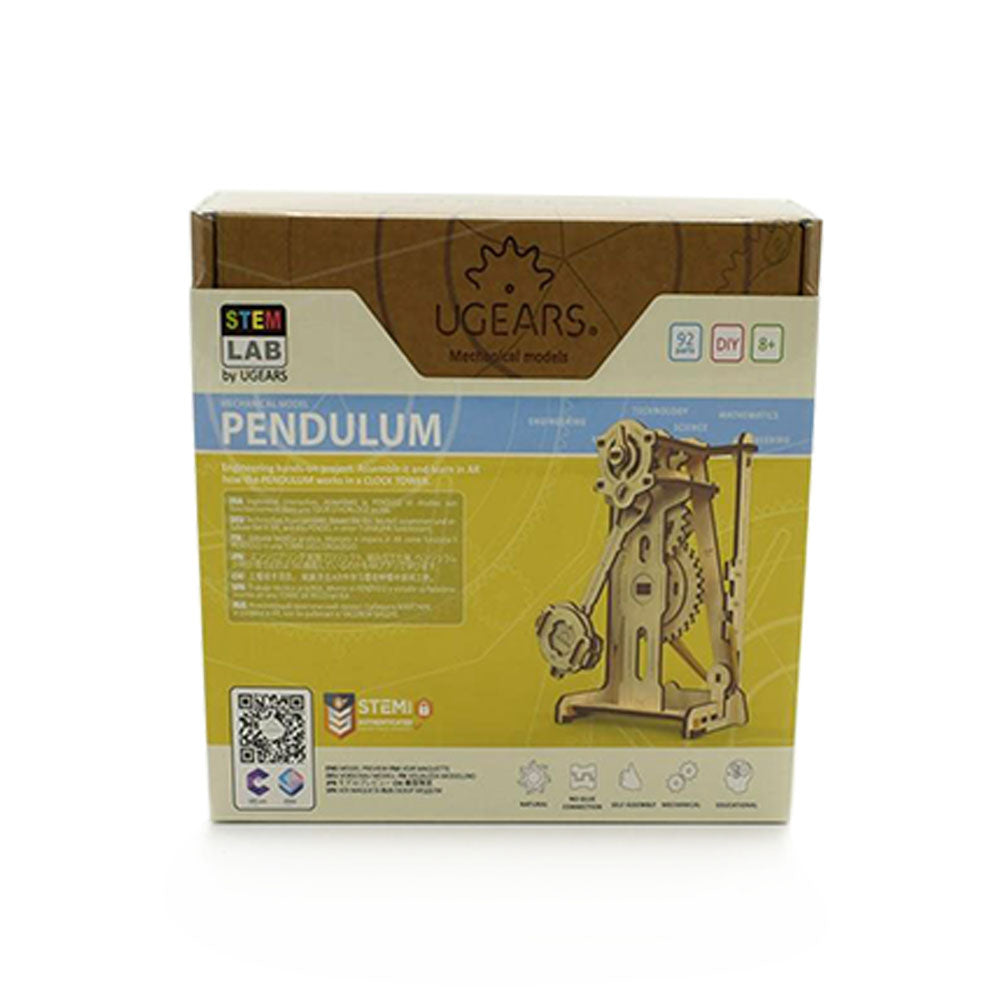 Made in Ukraine UGears 60133 Pendulum Wooden Mechanical 3D Puzzle Model Kit