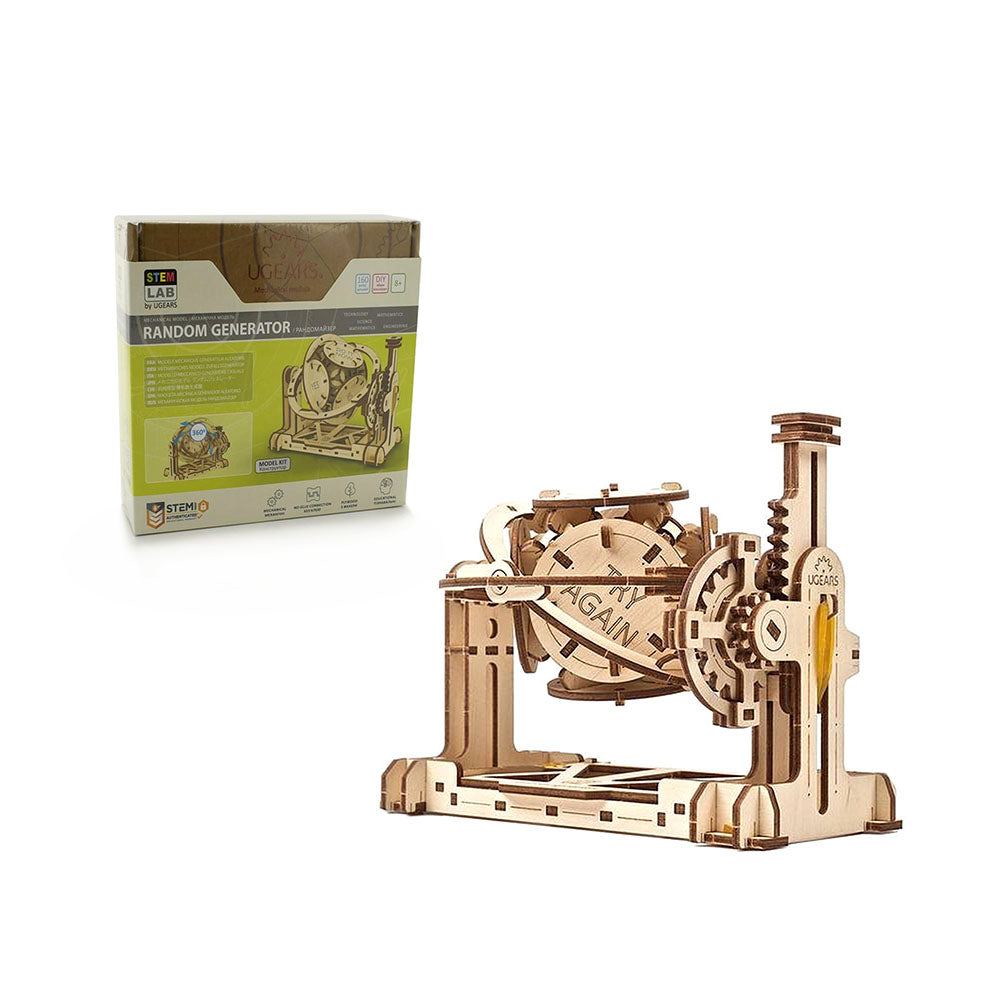 Made in Ukraine UGears 60146 Random Generator Mechanical 3D Puzzle Model Kit