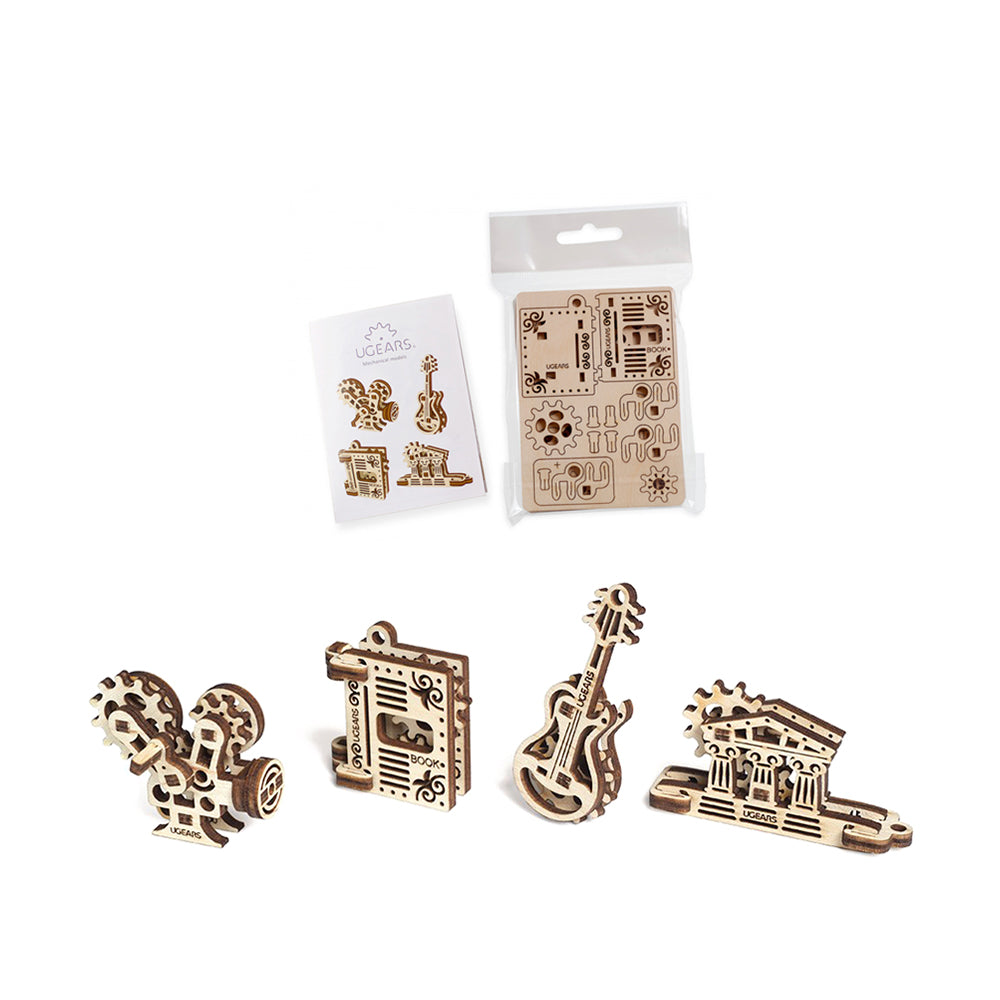 Made in Ukraine UGears Fidgets Creation Set of 4 Model Wooden Model Kit