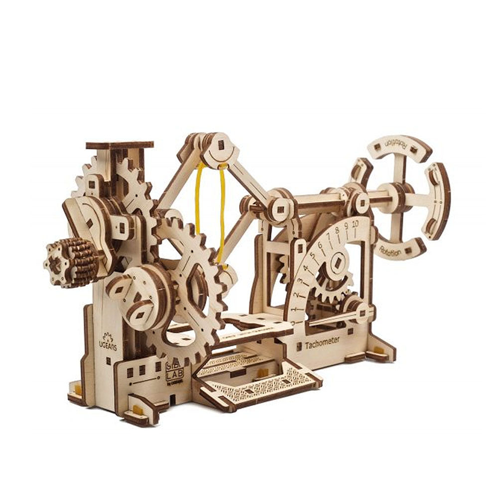 Ukraine Made UGears Stem Lab Tachometer Wooden Mechanical Model Kit 3D Puzzle
