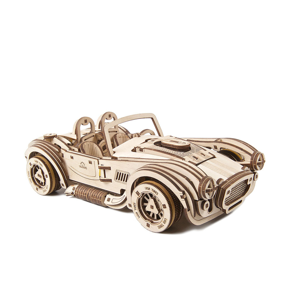 Made in Ukraine Ugears Drift Cobra Racing Car Wooden Kit 3D Puzzle DIY Toy Model
