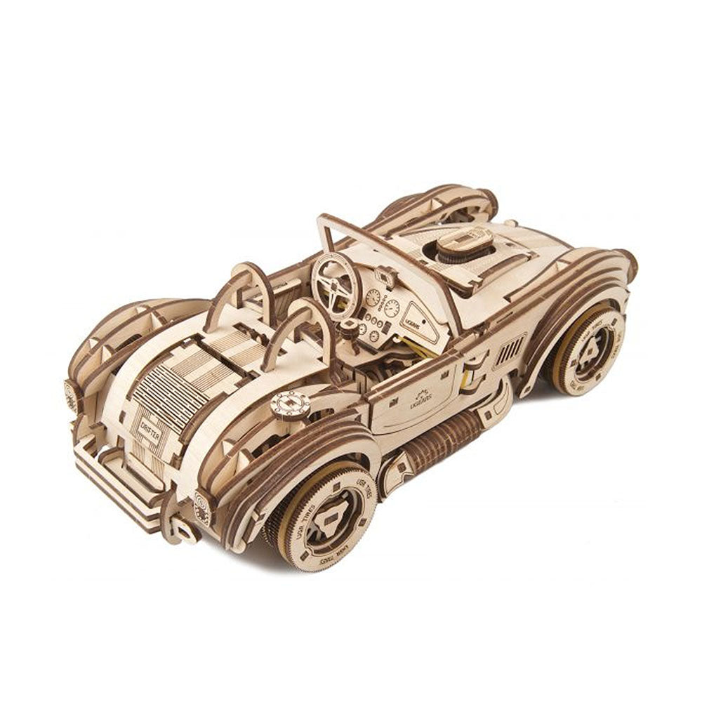 Made in Ukraine Ugears Drift Cobra Racing Car Wooden Kit 3D Puzzle DIY Toy Model
