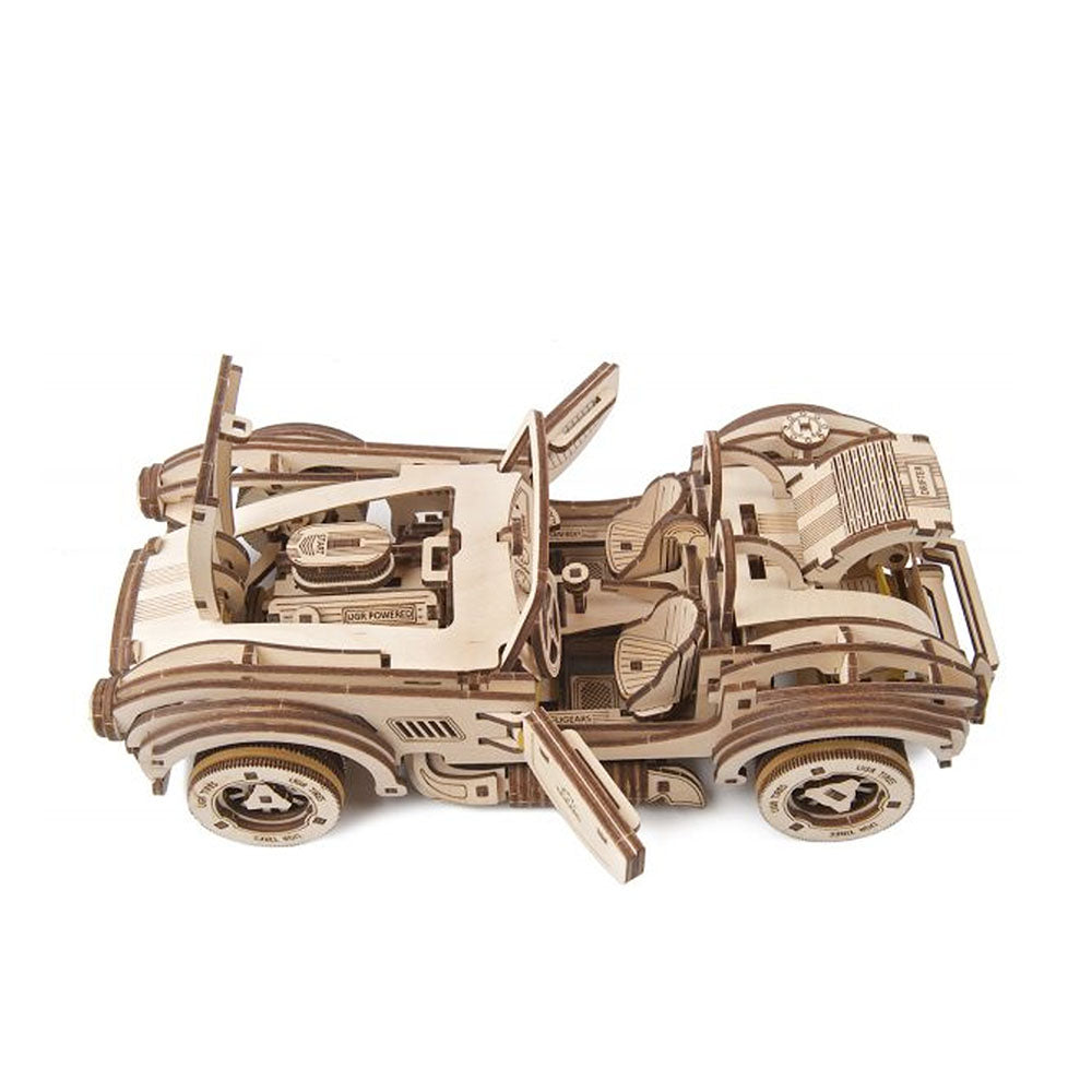 Made in Ukraine Ugears Drift Cobra Racing Car Wooden Kit 3D Puzzle DIY Toy Model