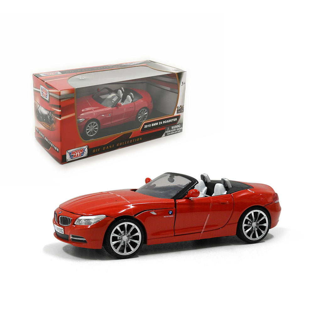 Motormax Licensed 1:24 2010 BMW Z4 Roadster Red Diecast Collection