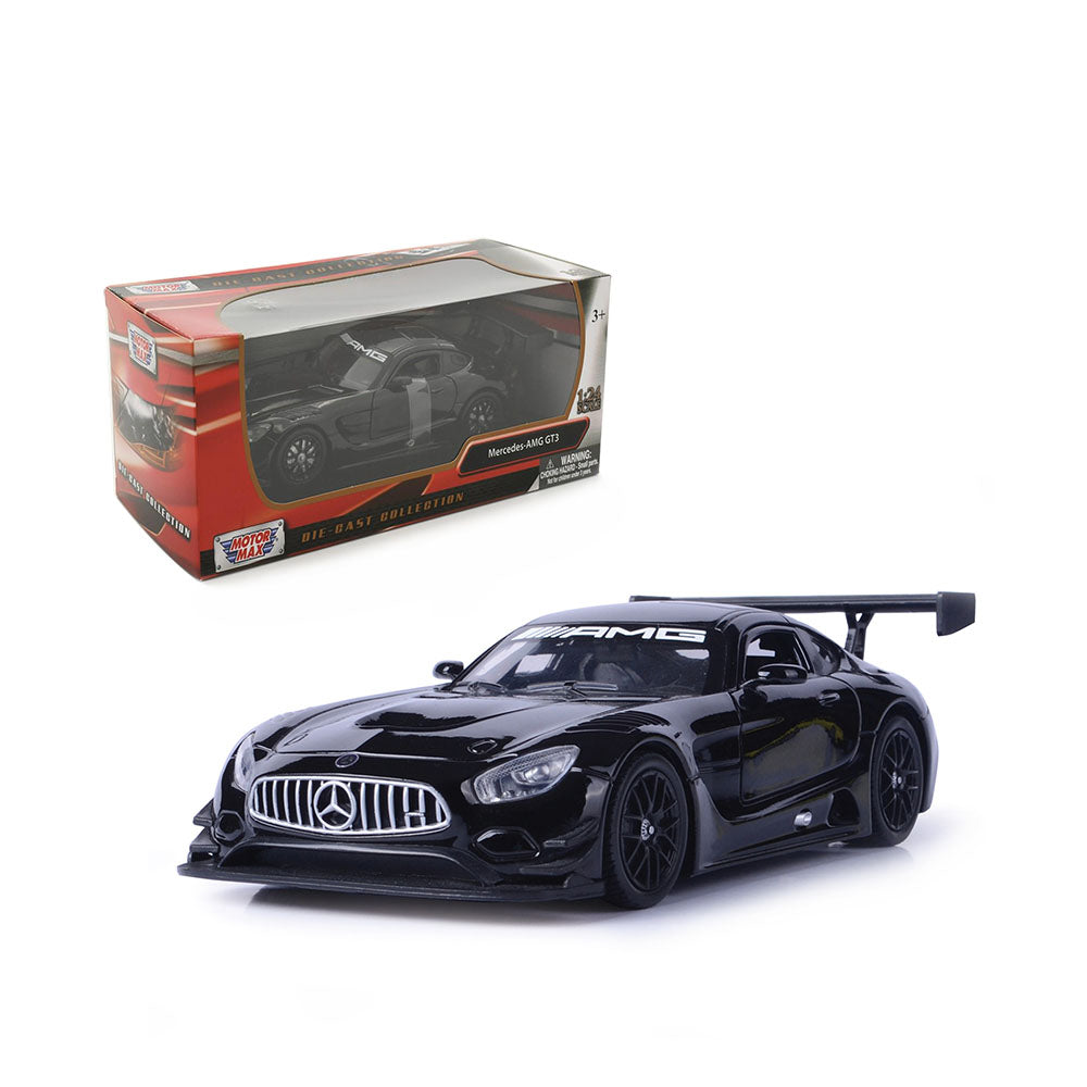 Motormax Licensed 1:24 Mercedes BENZ AMG GT3 Black Diecast Model Car