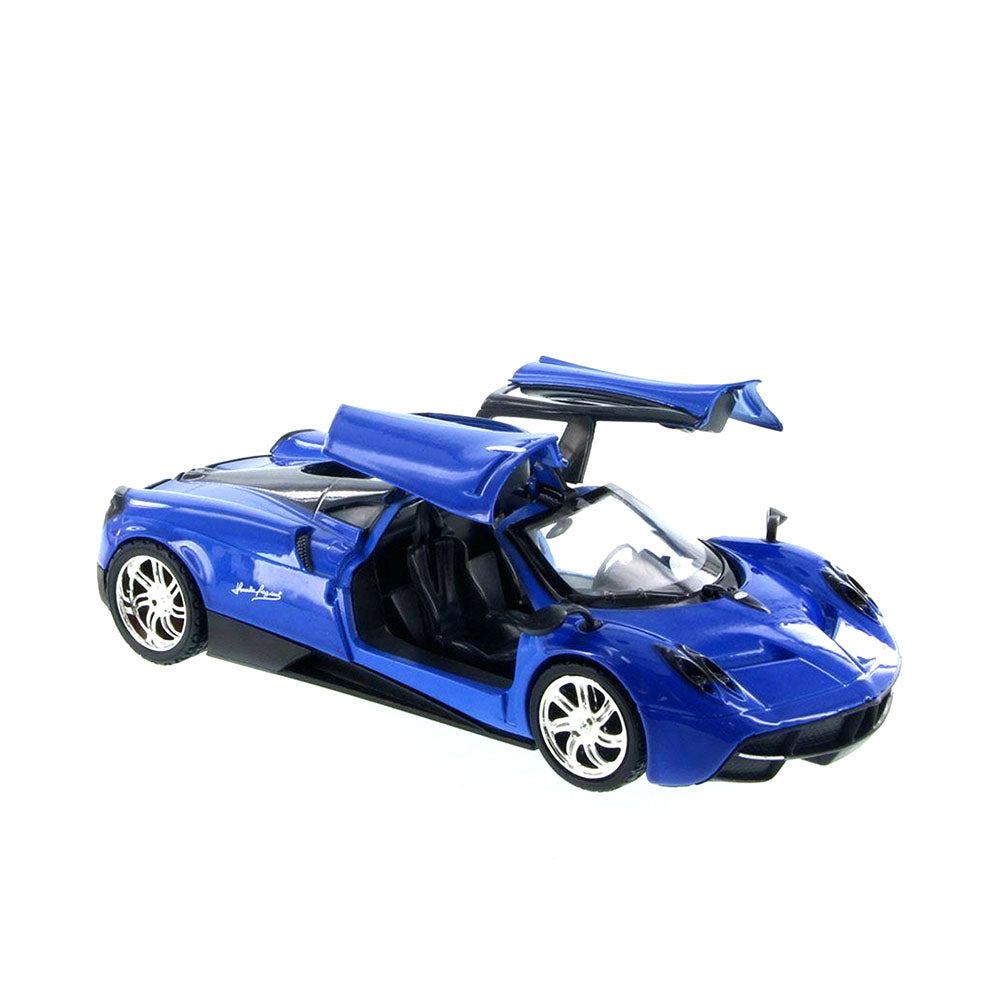 Motormax Licensed 1:24 Scale Pagani Huayra Blue Showcasts 79312 Diecast Model Toy Car