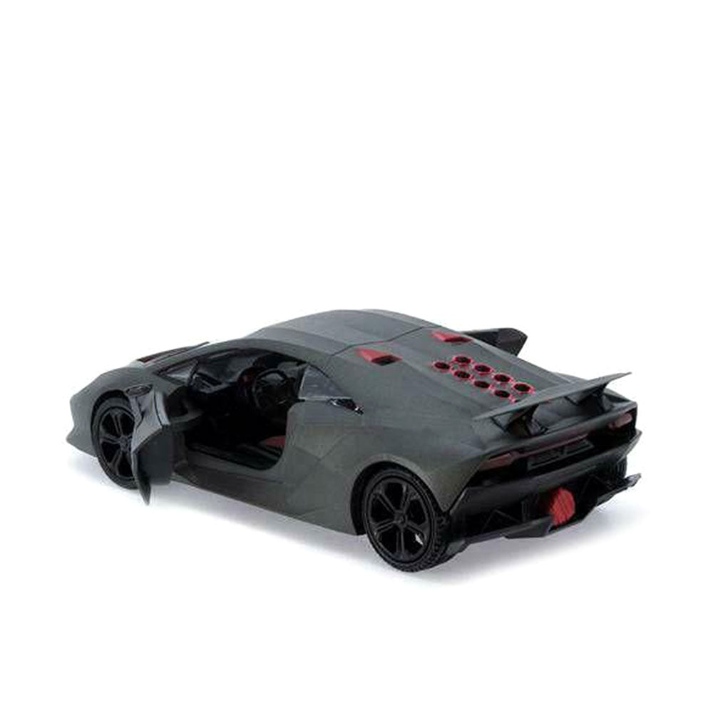 Motormax Licensed 1:24 Scale Lamborghini Sesto Elemento Matt Black Diecast Model Car