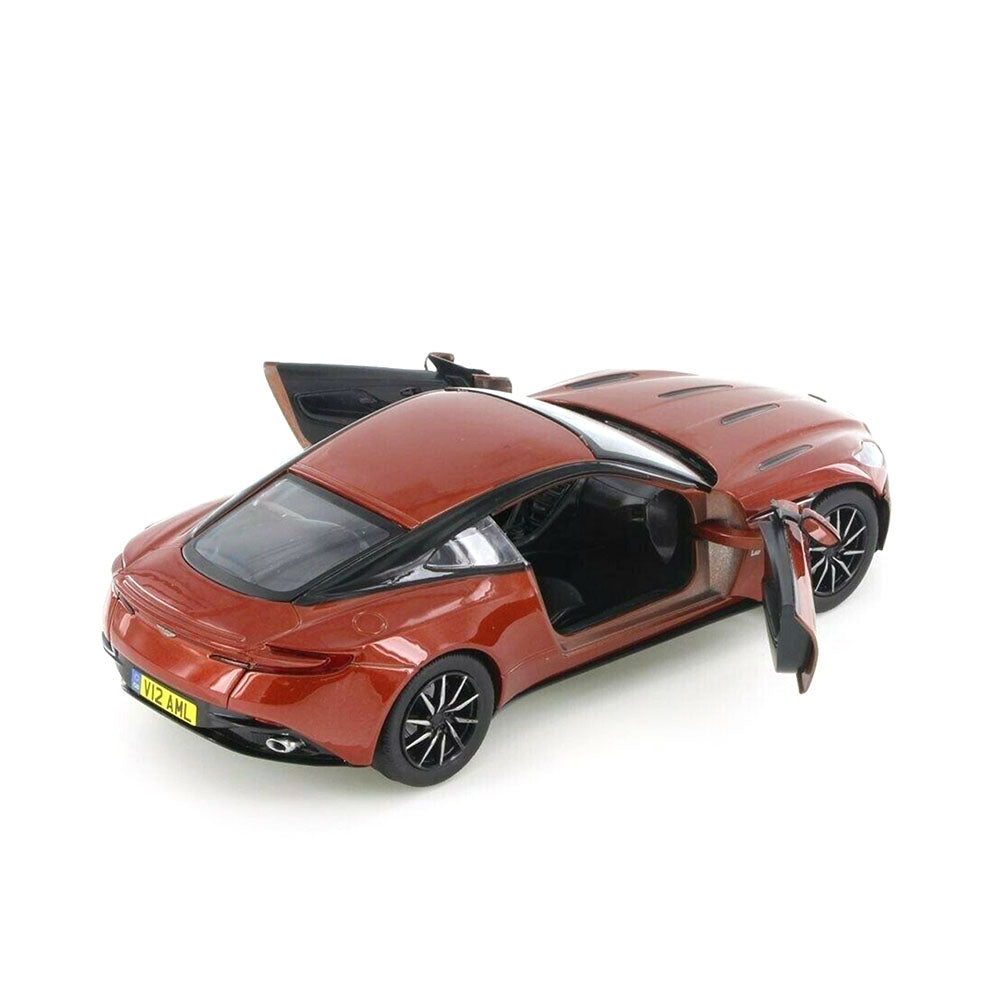 Motormax Licensed 1:24 Aston Martin DB11 Bond V12 Copper Orange Diecast Model Car